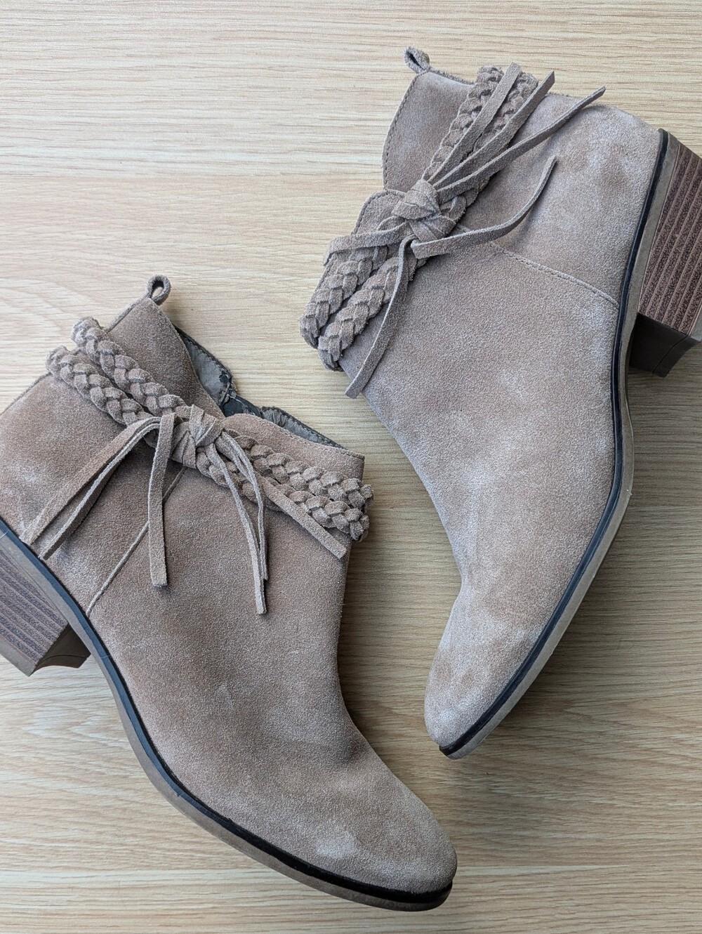 GUC Michael Shannon 'Mallory' Braided Ankle Boots Size 9